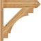 Ekena Millwork Merced Rough Sawn Arts and Crafts Outlooker, Western Red Cedar, 8"W x 32"D x 32"H OUT08X32X32MRC03RWR - alternate 2